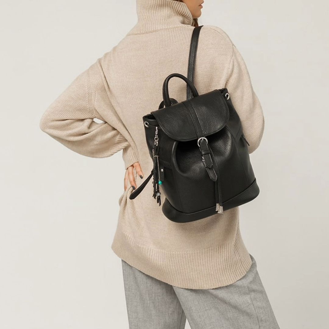 Рюкзак шкіряний BN-BAG-13 Чорний