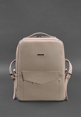 Рюкзак шкіряний BN-BAG-19 Світло-бежевий