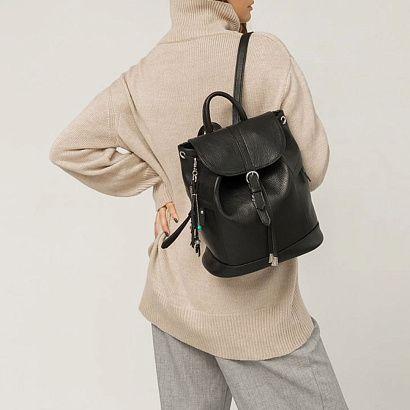 Рюкзак шкіряний BN-BAG-13 Чорний