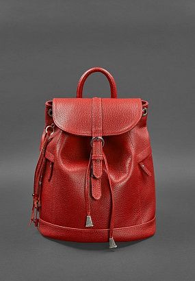 Рюкзак шкіряний BN-BAG-13 Червоний