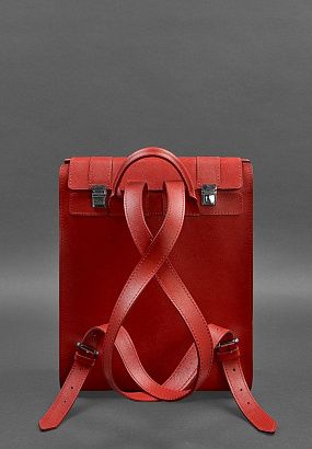 Рюкзак шкіряний BN-BAG-29-bw Червоний