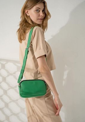 Сумка шкіряна TW-Holly-green Зелена