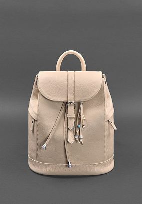 Рюкзак шкіряний BN-BAG-13 Світло-бежевий