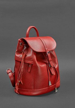Рюкзак шкіряний BN-BAG-13 Червоний