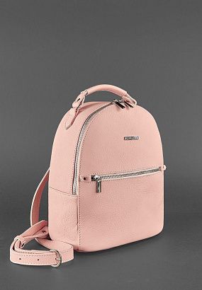 Рюкзак шкіряний BN-BAG-22 Рожевий