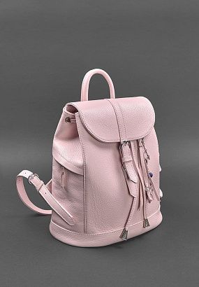 Рюкзак шкіряний BN-BAG-13 Рожевий