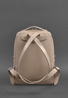 Рюкзак шкіряний BN-BAG-19, світло-бежевий