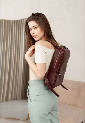 Рюкзак шкіряний BN-BAG-19 Бордо