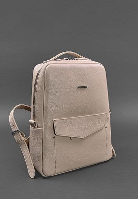 Рюкзак шкіряний BN-BAG-19 Світло-бежевий