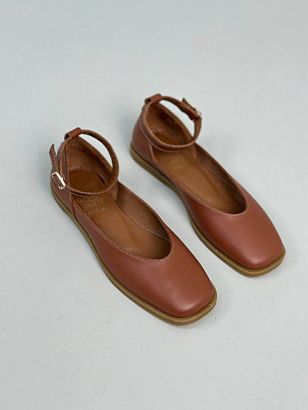 Балетки шкіряні 3500, руді