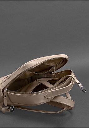 Рюкзак шкіряний BN-BAG-19, світло-бежевий