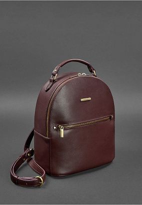 Рюкзак шкіряний BN-BAG-22 Бордовий