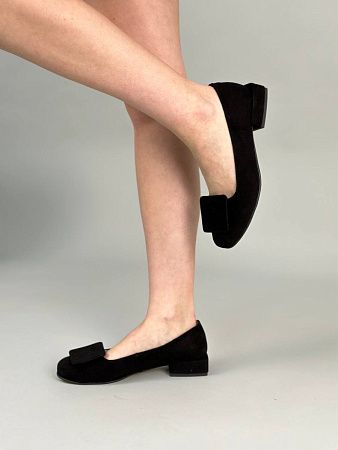 Туфлі велюрові 4001-1, чорні
