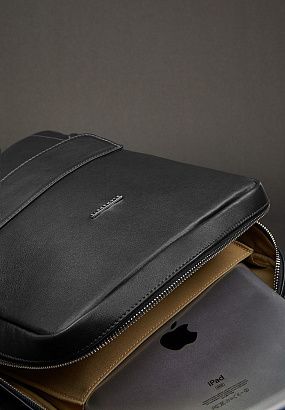Рюкзак шкіряний BN-BAG-19 Чорний